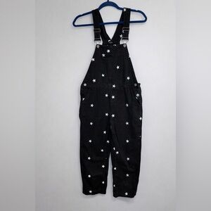 STORIA Black Star Print Denim Overalls | Size S